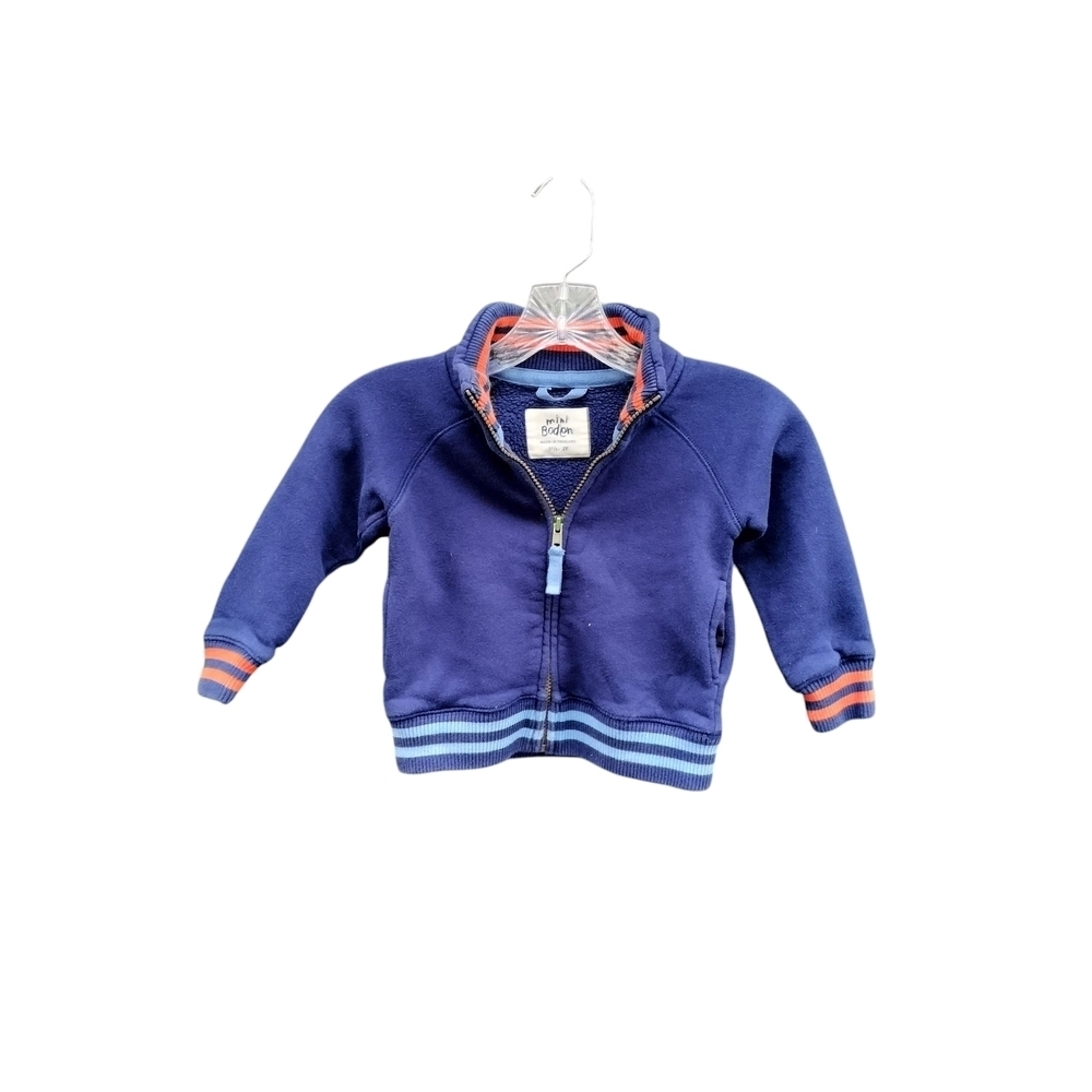 Old Navy SolidCore Kids Blue Sweatshirt with Striped Accents